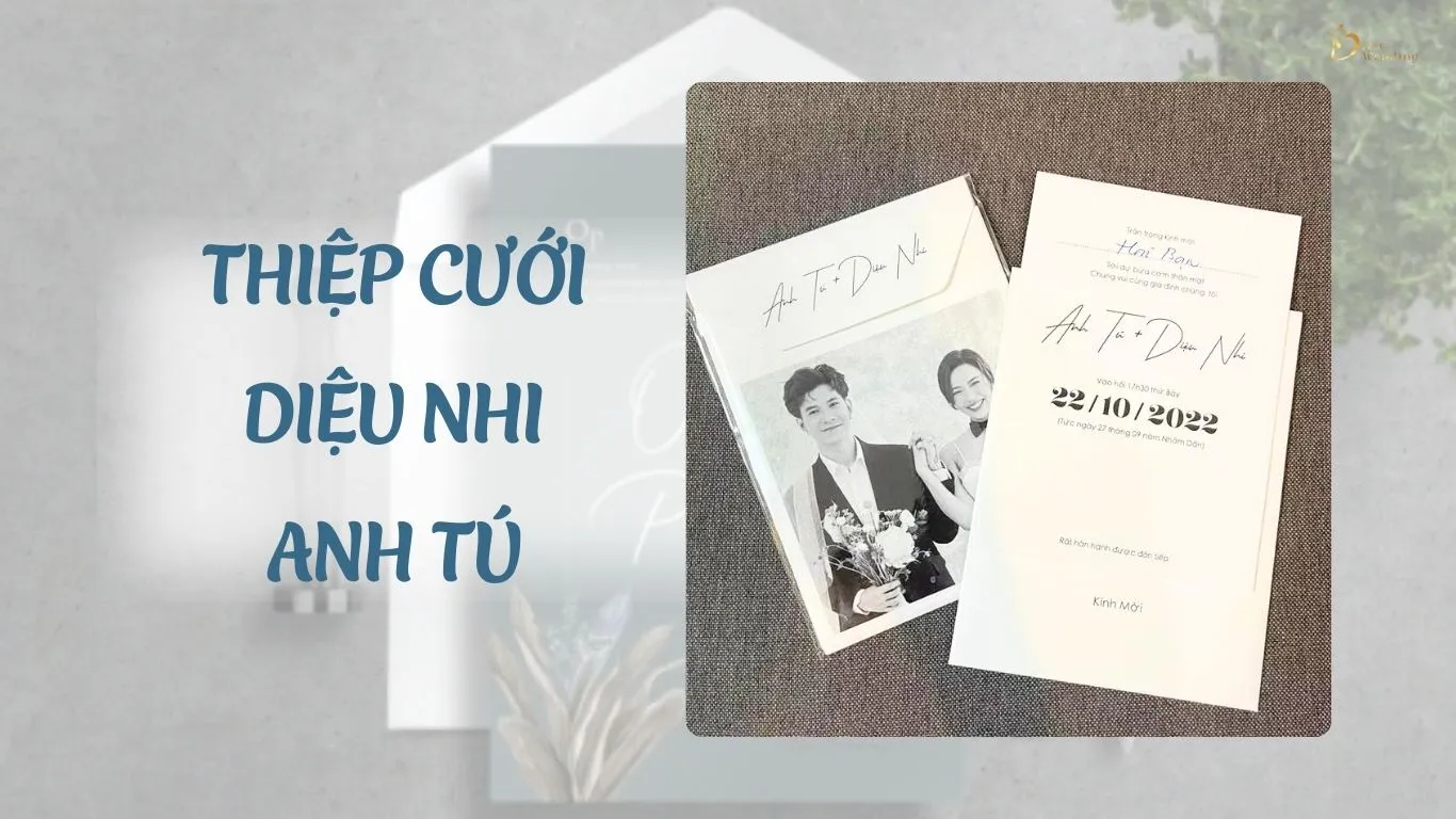 Thiệp cưới Diệu Nhi - Anh Tú