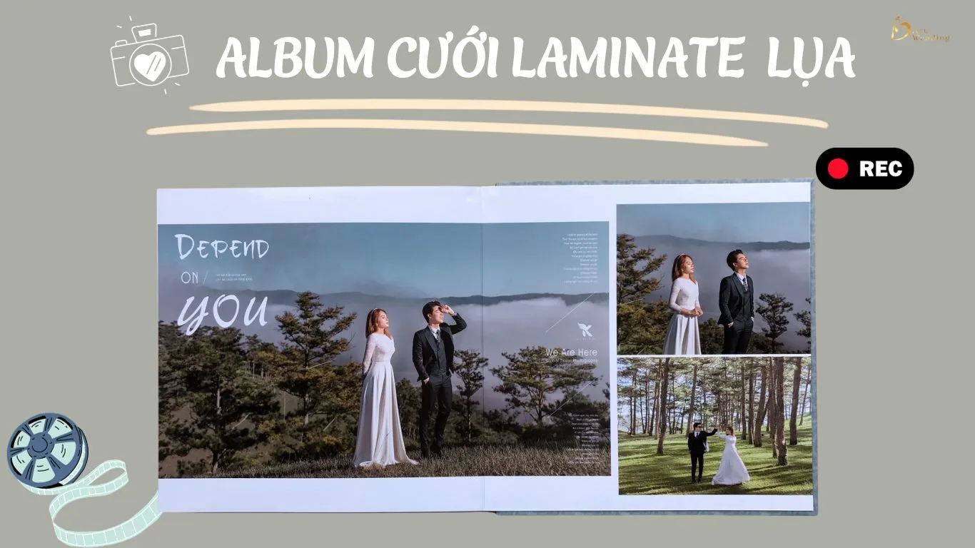 Album cưới Laminate lụa