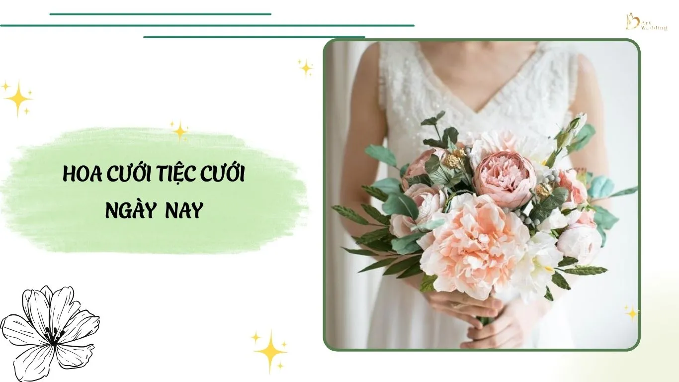 Hoa cưới tiệc cưới ngày nay