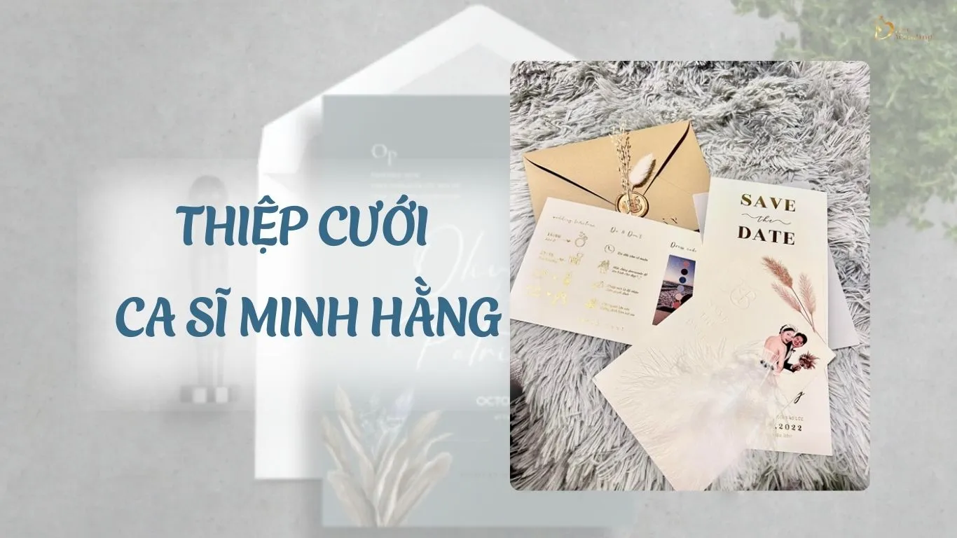 Thiệp cưới ca sĩ Minh Hằng