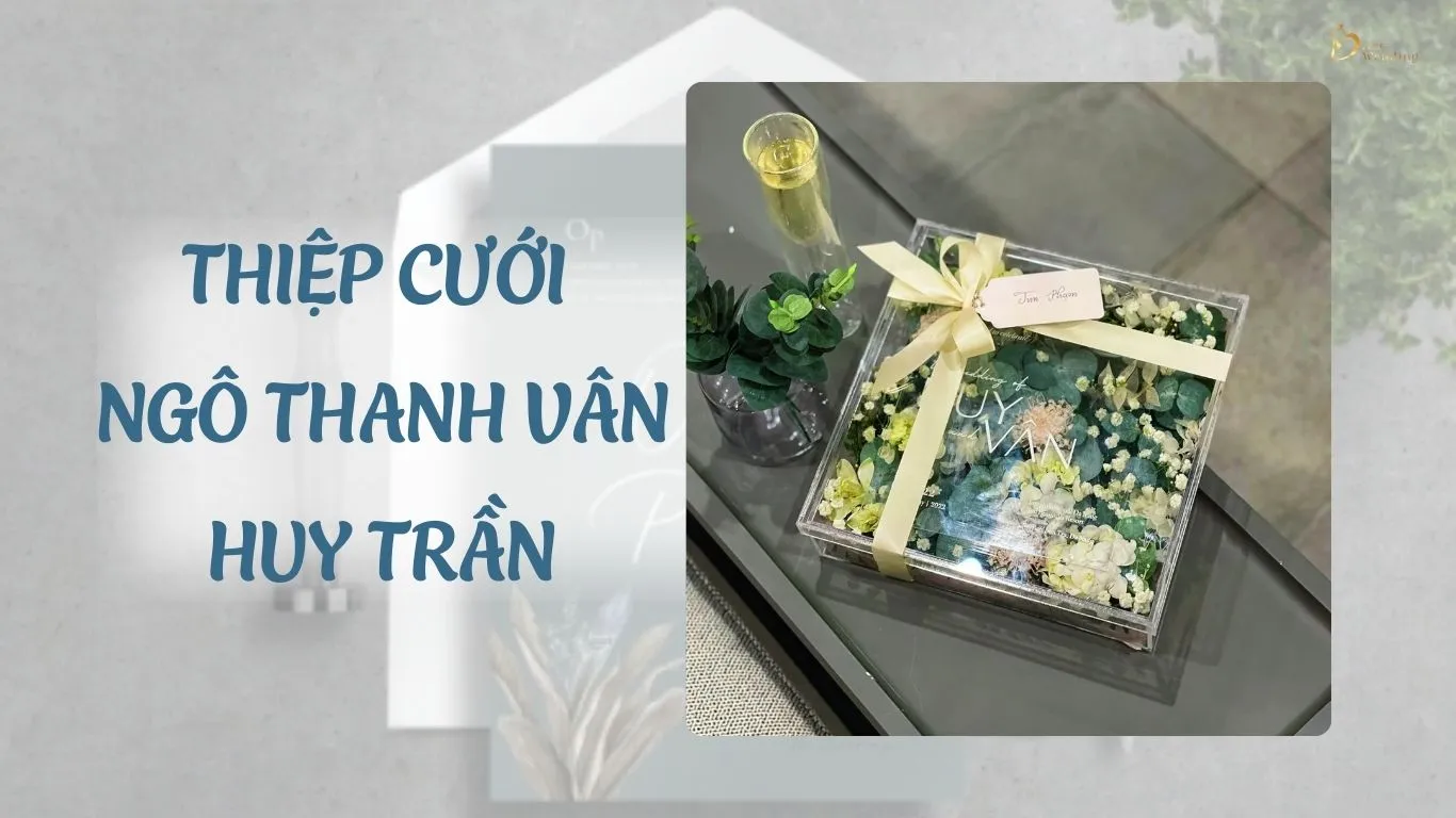 Thiệp cưới Ngô Thanh Vân - Huy Trần