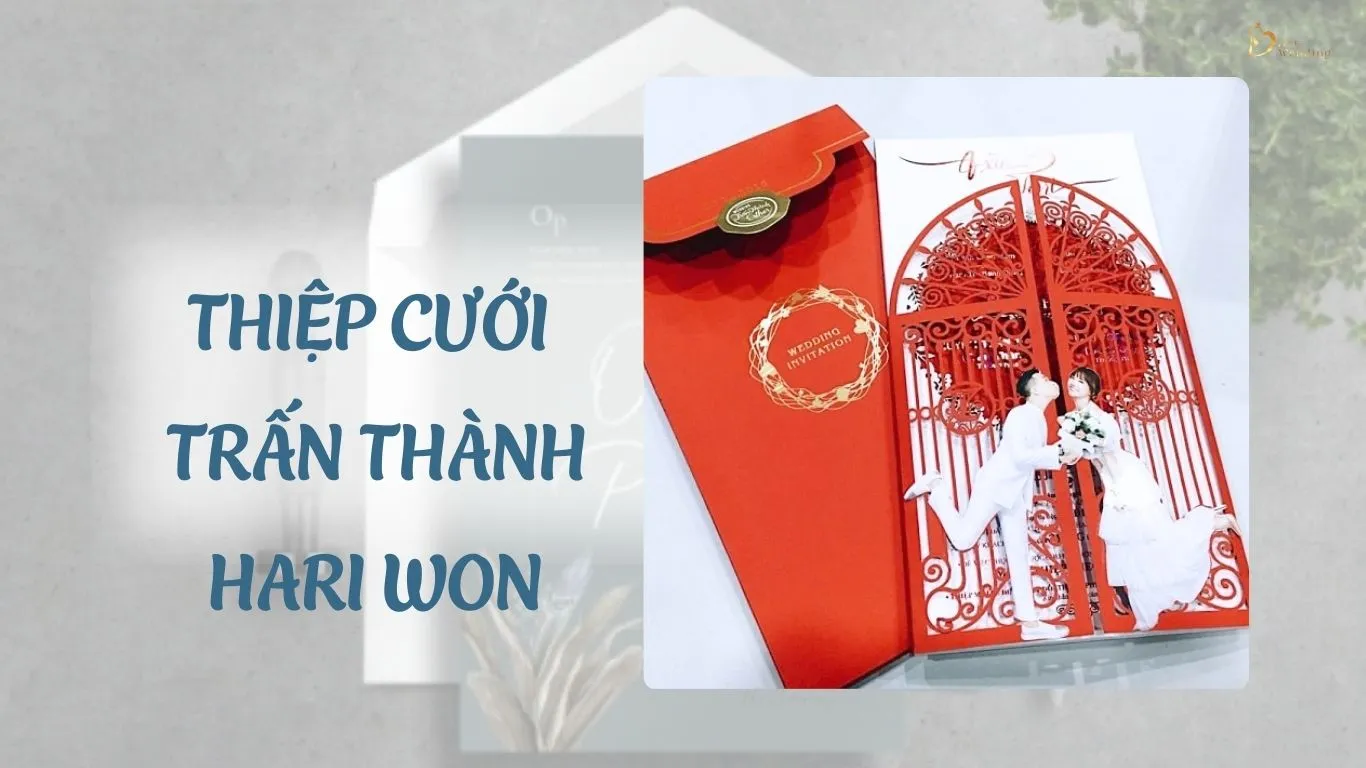 Thiệp cưới Trấn Thành - Hari Won