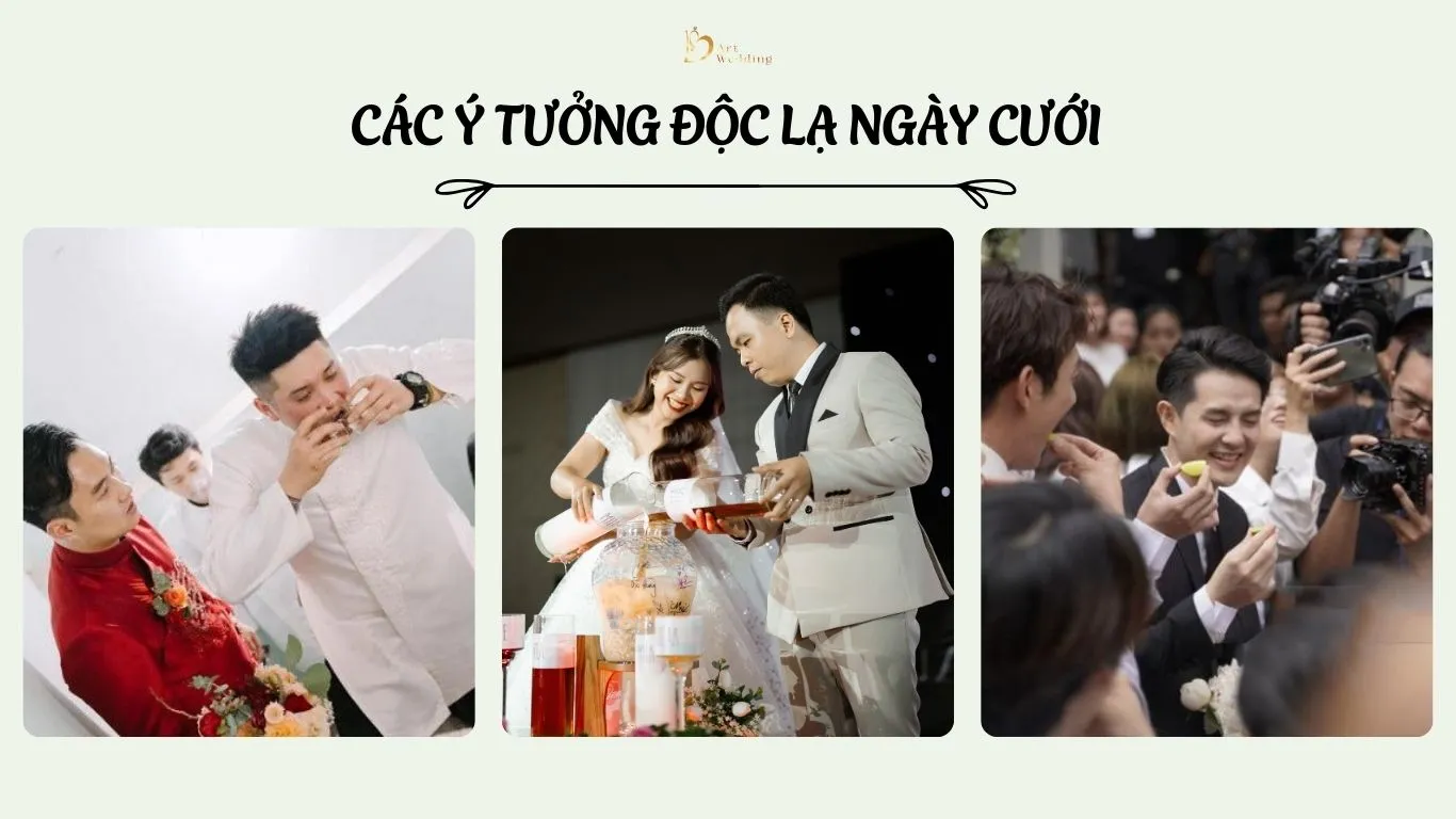 Các ý tưởng độc lạ ngày cưới