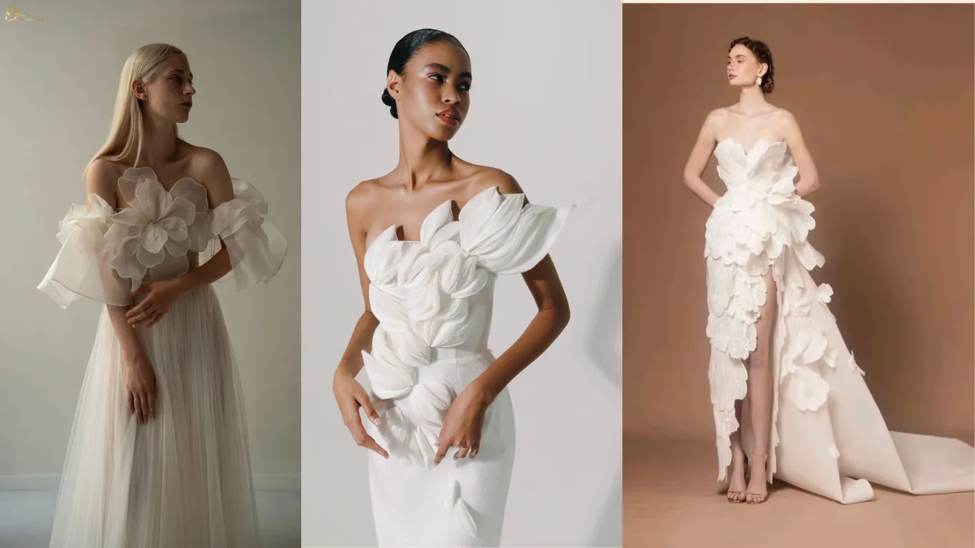 xu hướng váy cưới năm 2026
